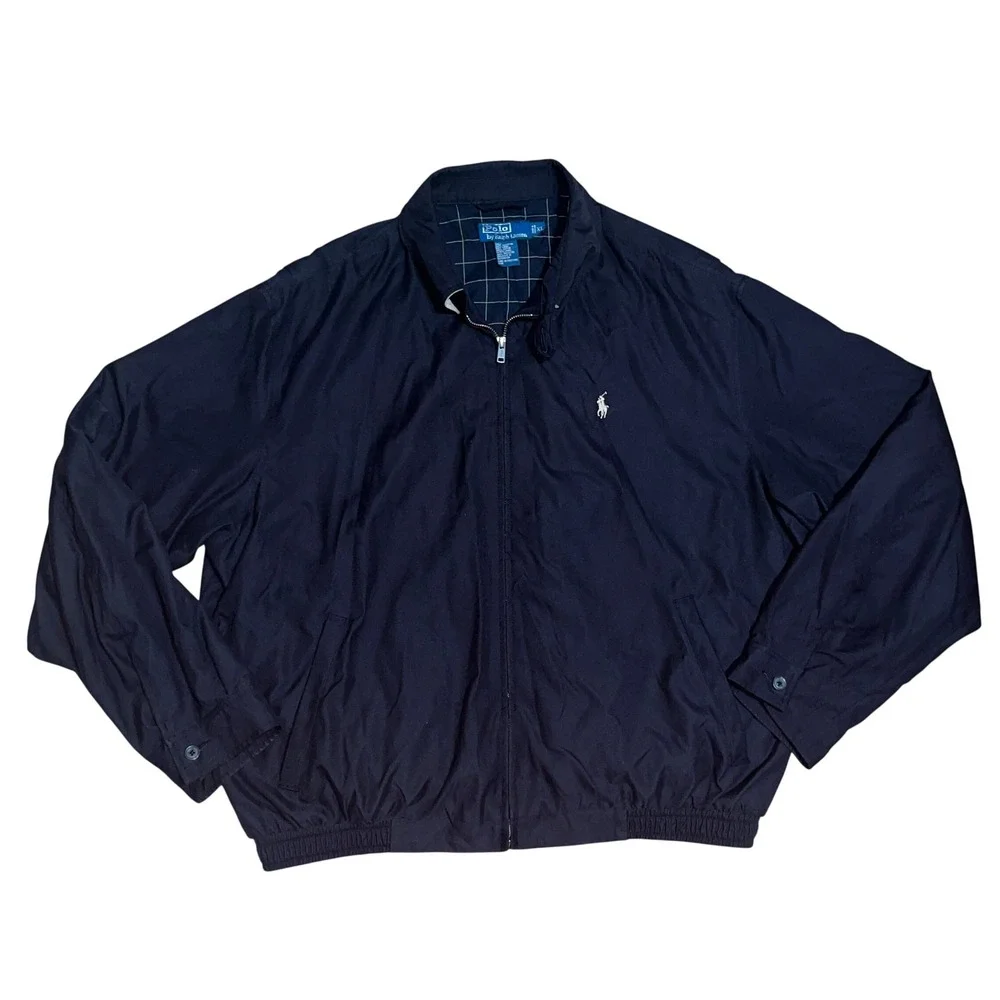 Polo Ralph Lauren Bi-Swing Jacket Collared Full Zip Black XL